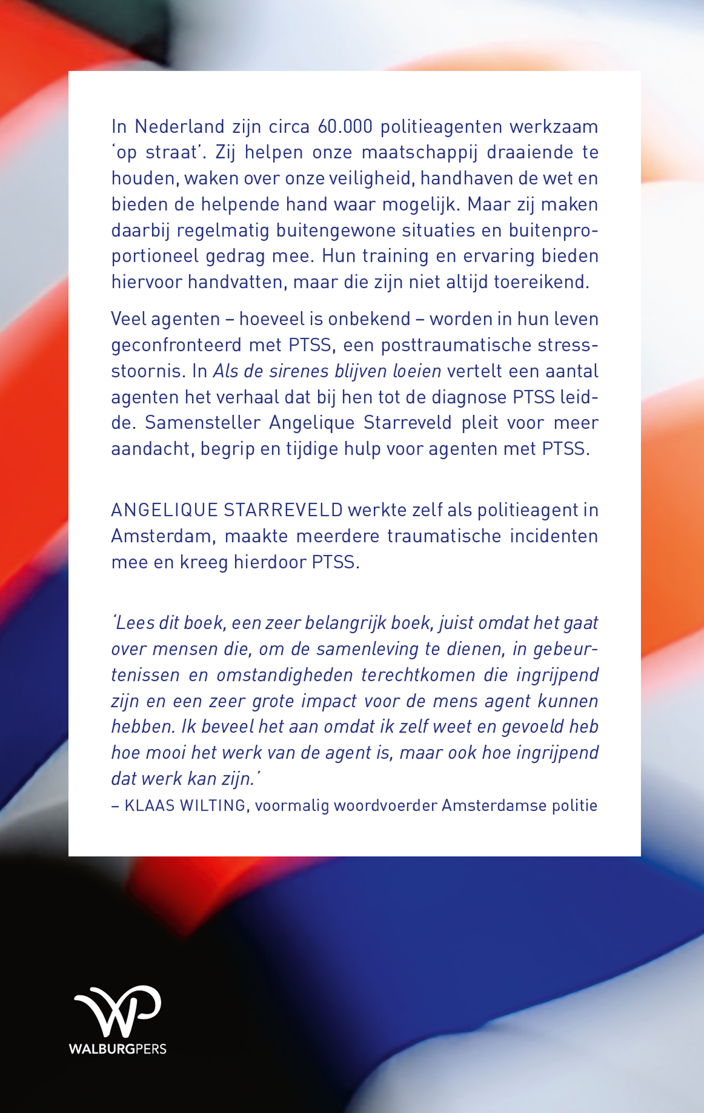 Achterkant van Als de sirenes blijven loeien