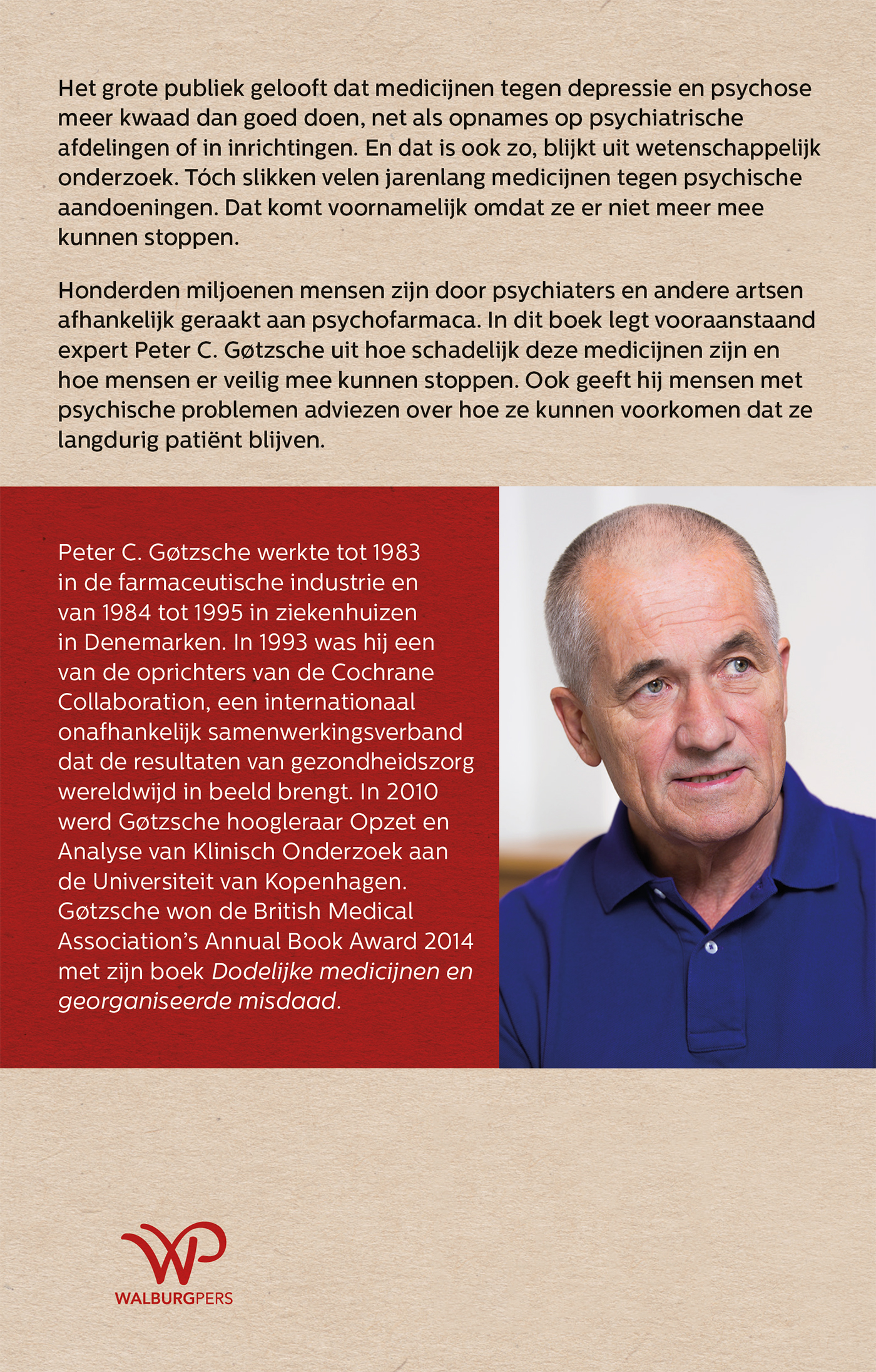 Achterkant van Overlevingspakket voor de psychiatrie