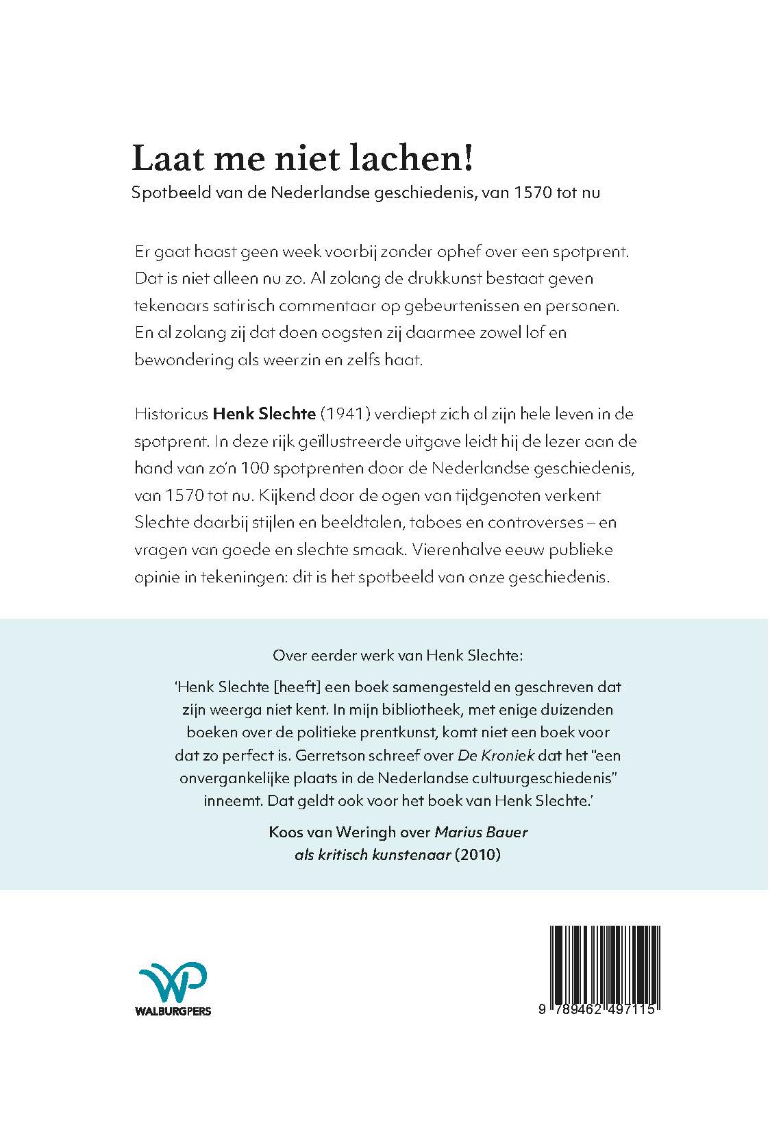 Achterkant van Laat me niet lachen!