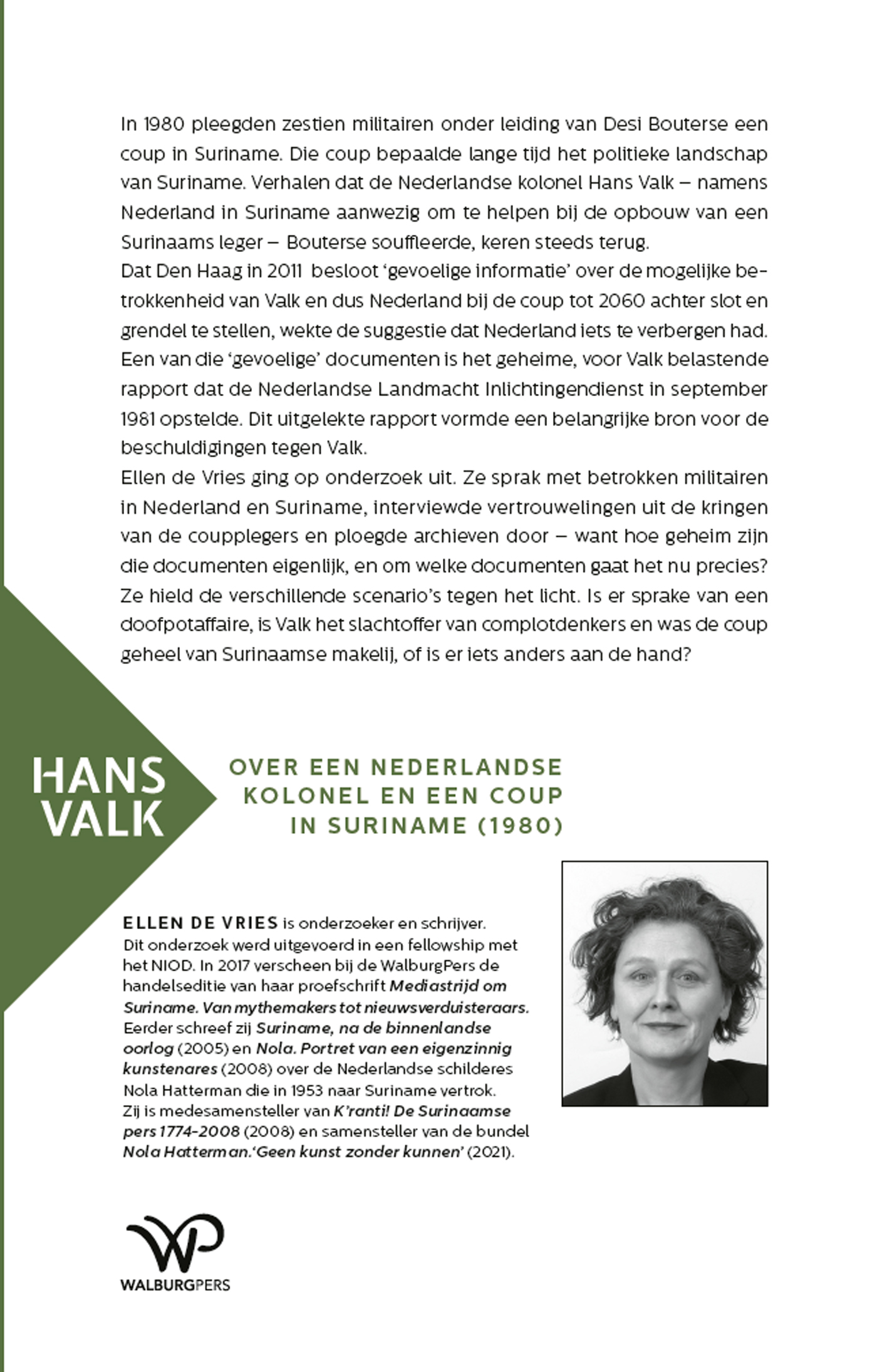 Achterkant van Hans Valk