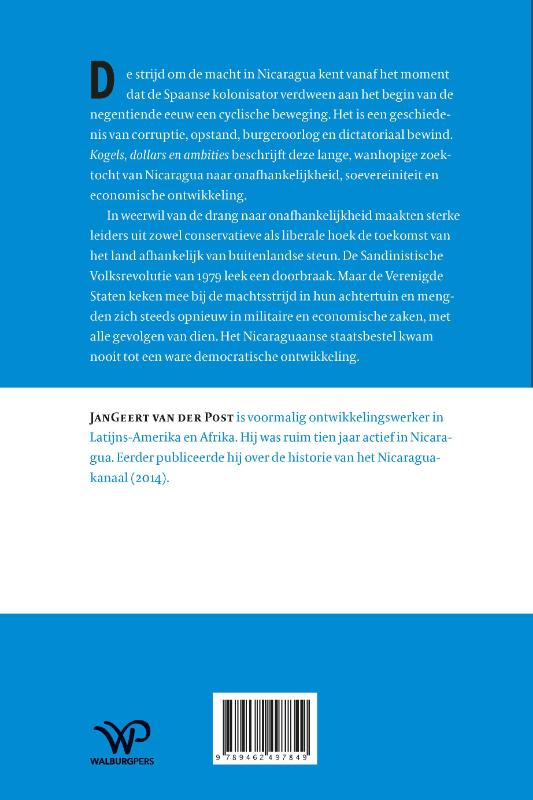 Achterkant van Kogels, dollars en ambities