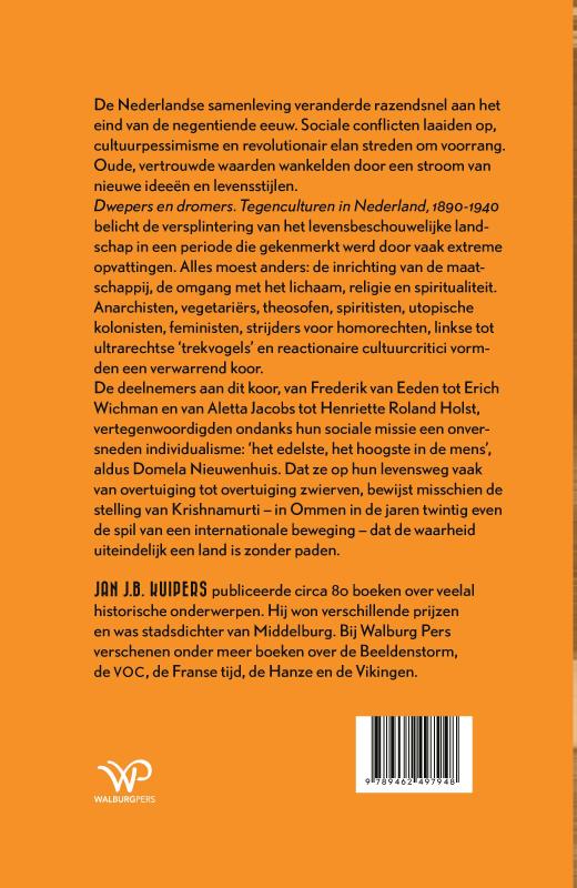 Achterkant van Dwepers en dromers