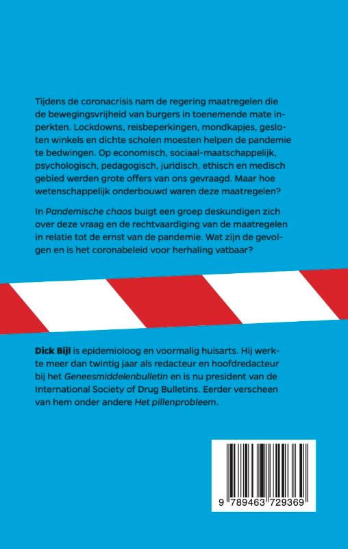 Achterkant van Pandemische chaos