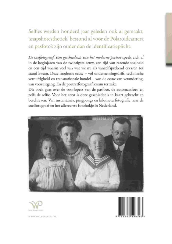 Achterkant van De snelfotograaf