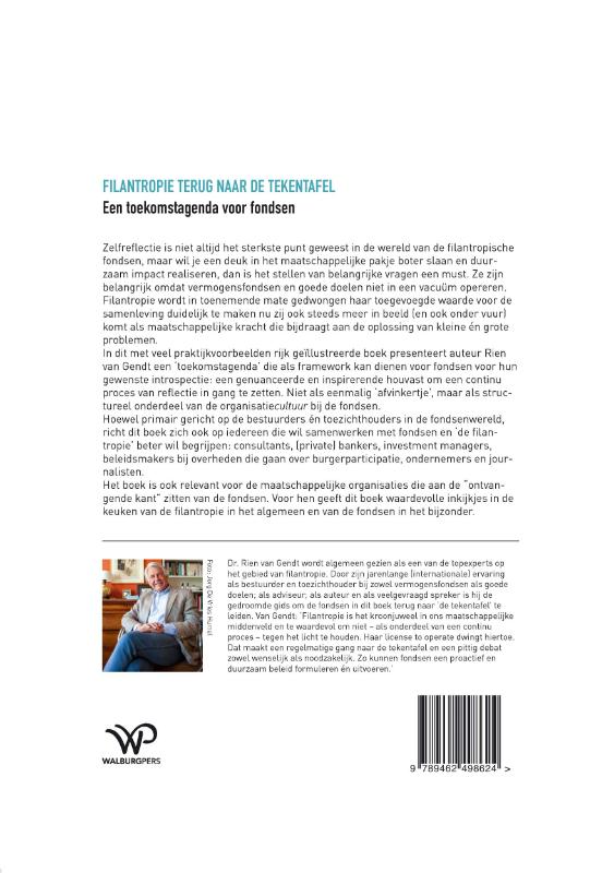 Achterkant van Filantropie terug naar de tekentafel