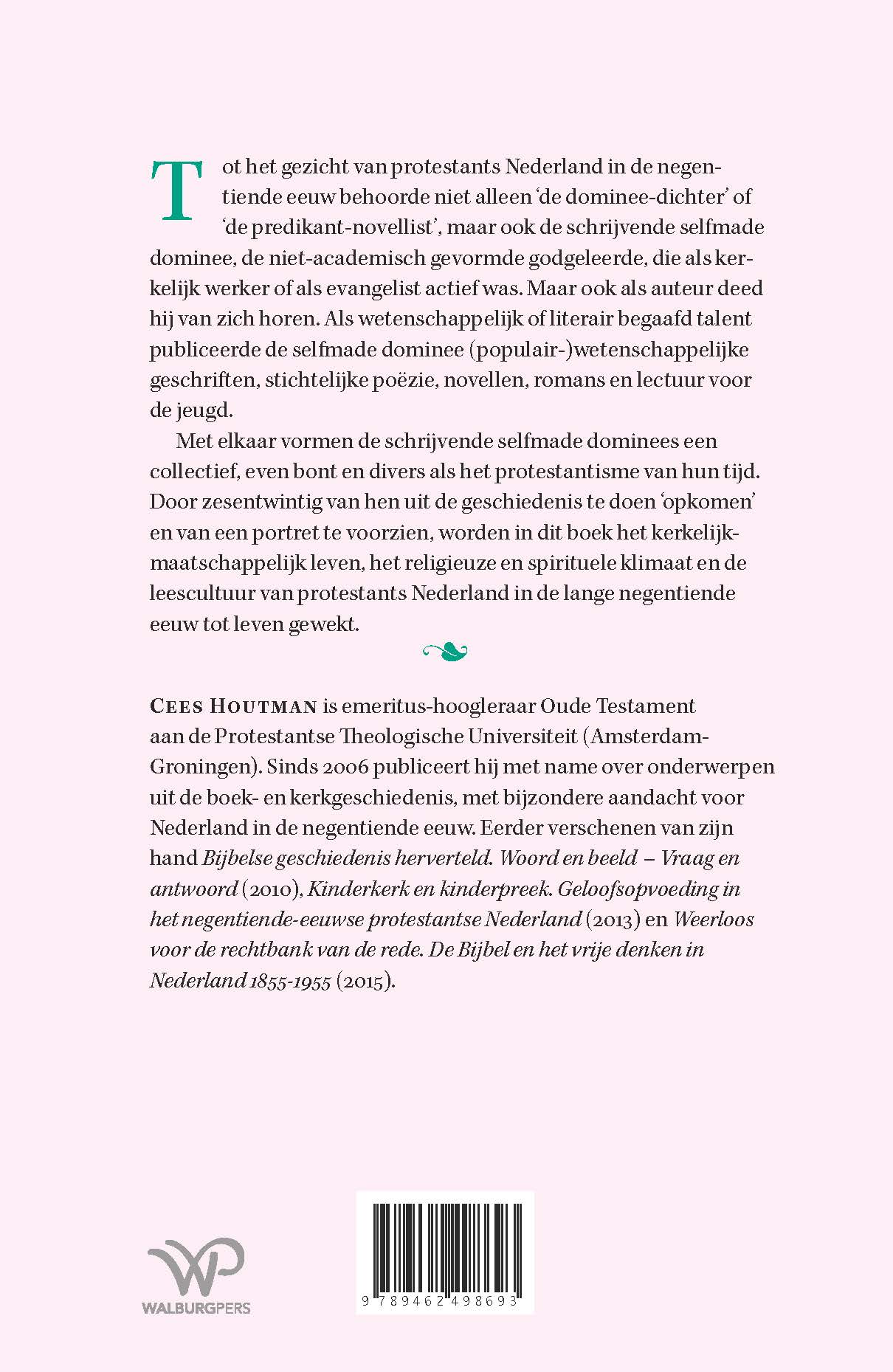 Achterkant van De selfmade dominee als auteur