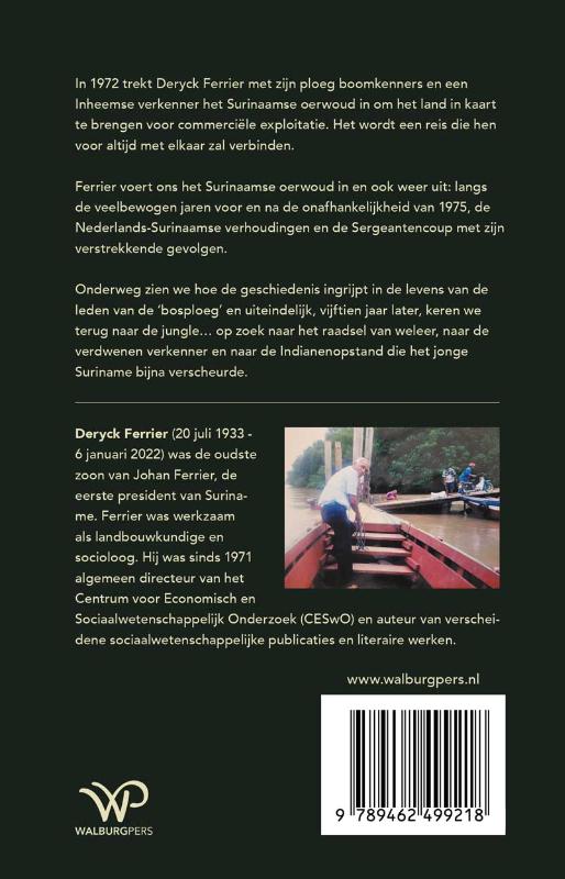 Achterkant van In de ban van de bosgeest