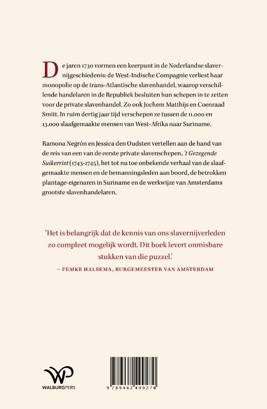 Achterkant van De grootste slavenhandelaren van Amsterdam