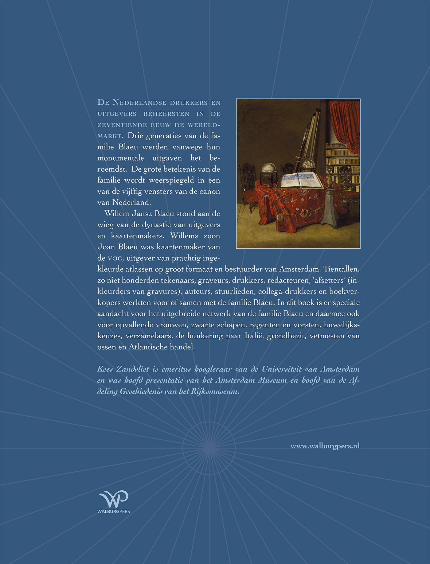 Achterkant van De wereld van de familie Blaeu