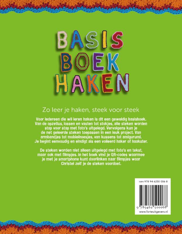 Achterkant van Basisboek haken