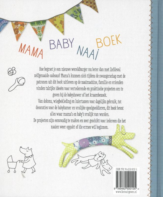 Achterkant van Mama baby naaiboek