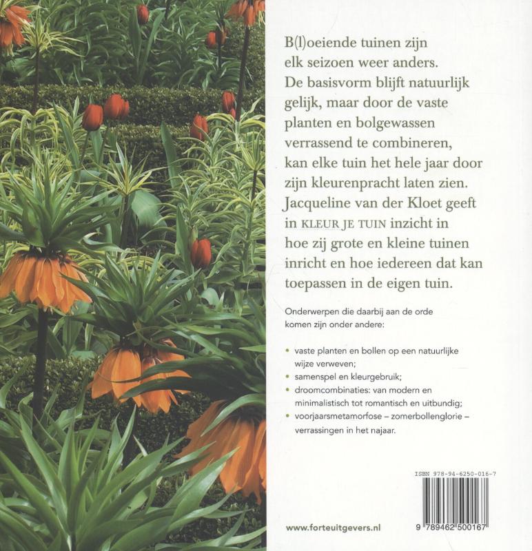 Achterkant van Kleur je tuin