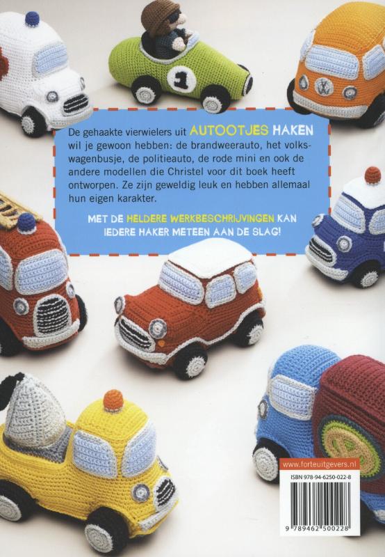 Achterkant van Autootjes haken