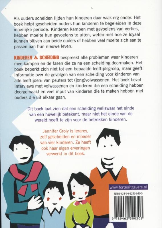 Achterkant van Kinderen en scheiding