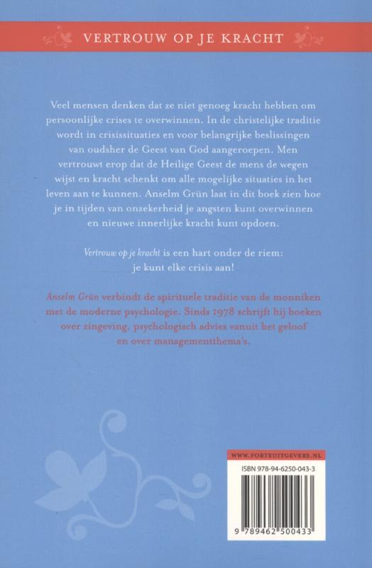 Achterkant van Vertrouw op je kracht