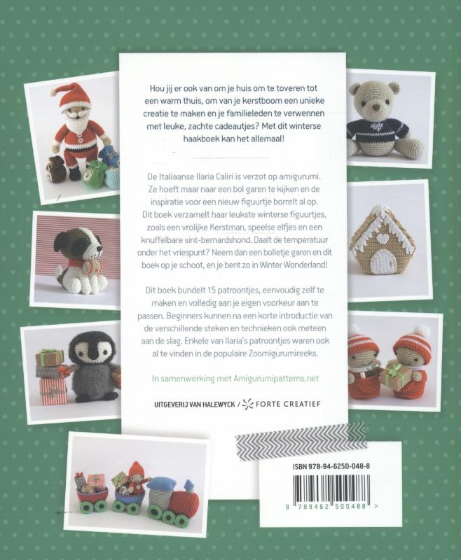 Achterkant van Amigurumi winter wonderland