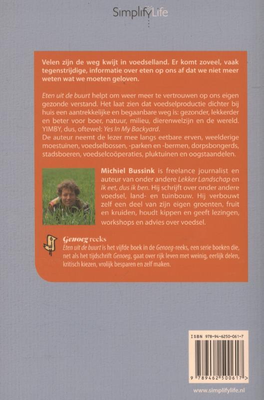 Achterkant van Eten uit de buurt