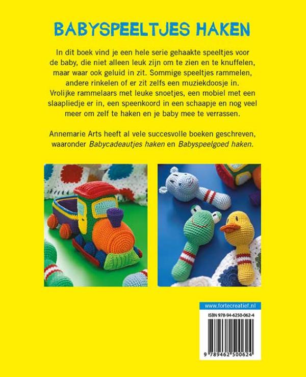 Achterkant van Babyspeeltjes haken