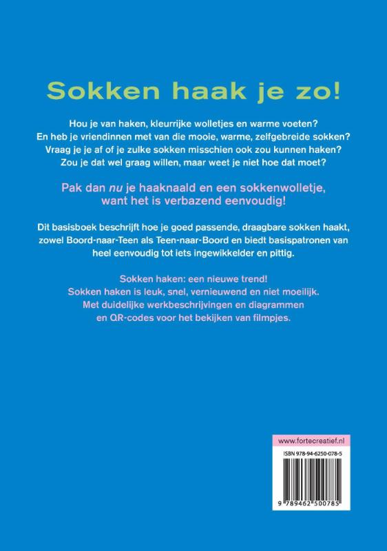Achterkant van Sokken haak je zo!