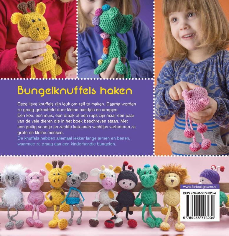 Achterkant van Bungelknuffels groot en klein
