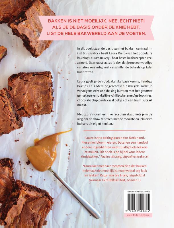Achterkant van Laura's bakery, het basisbakboek