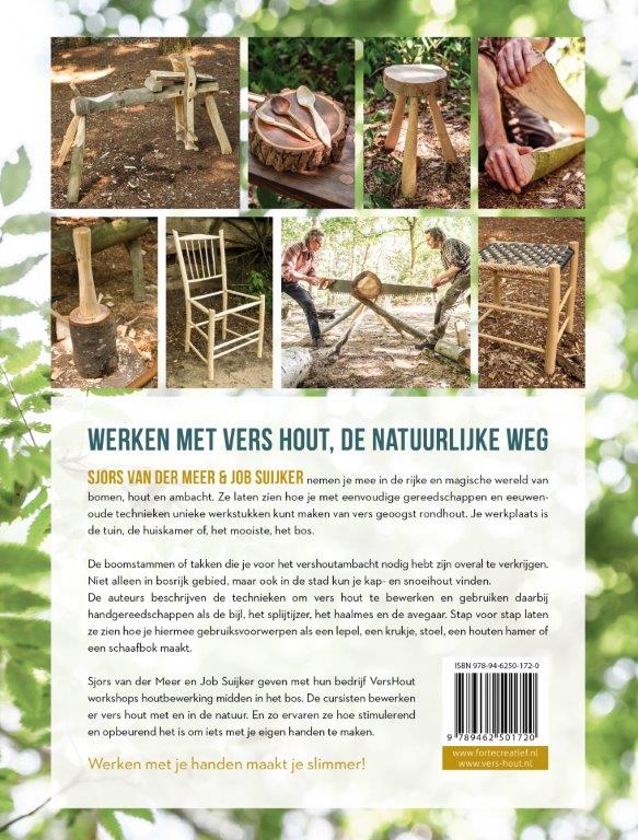 Achterkant van Vers hout