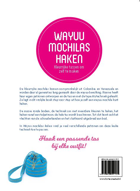 Achterkant van Wayuu mochilas haken