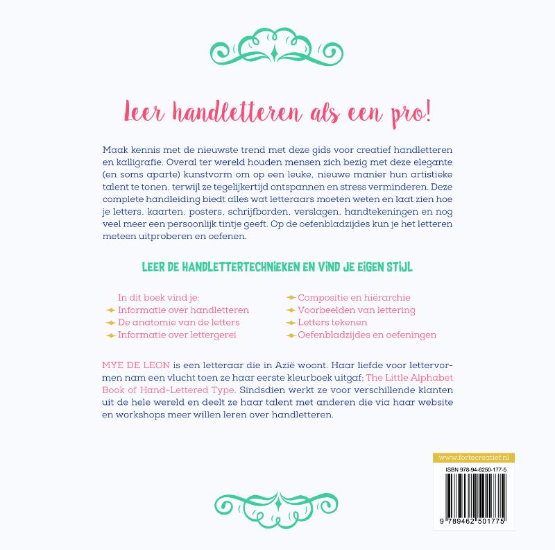 Achterkant van Masterclass Handletteren