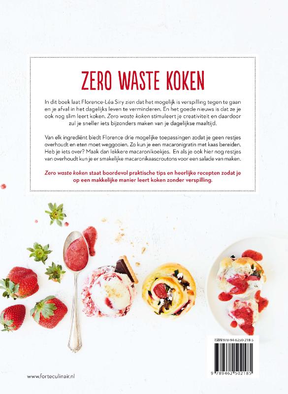 Achterkant van Zero waste koken