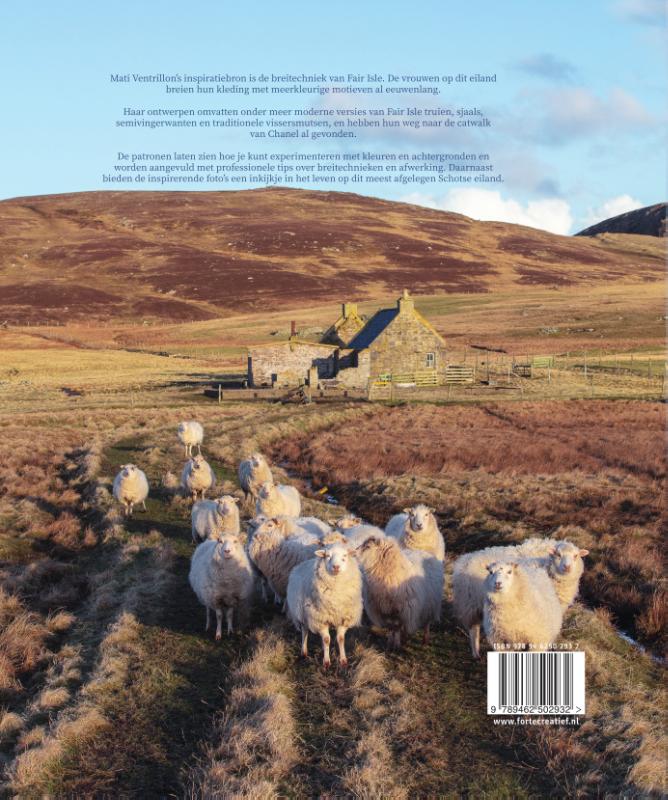 Achterkant van Fair Isle breien