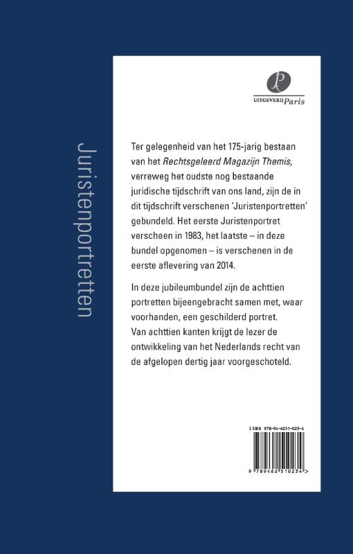 Achterkant van Juristenportretten