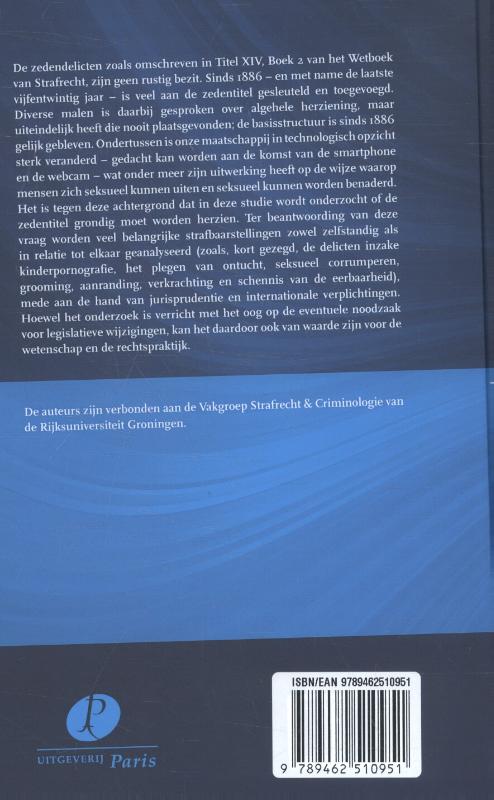 Achterkant van Herziening van de zedendelicten?
