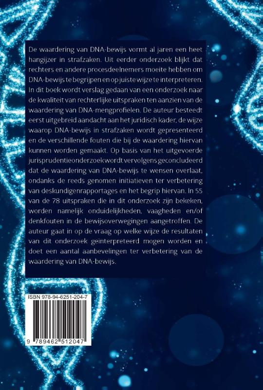 Achterkant van DNA-mengprofielen in strafzaken