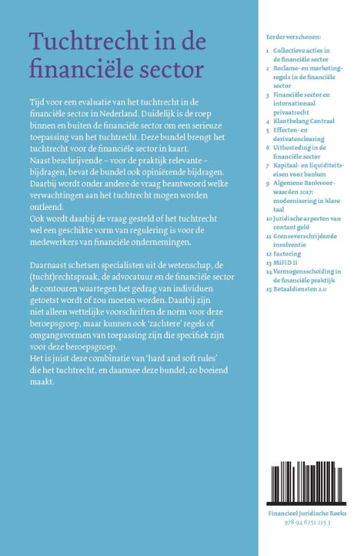 Achterkant van Tuchtrecht in de financiële sector