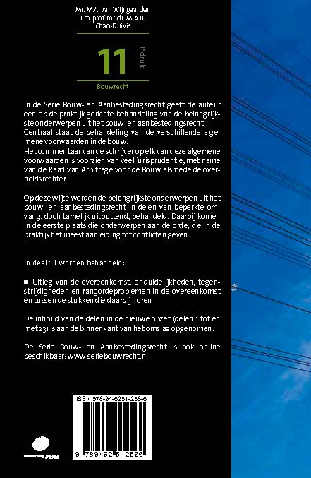 Achterkant van Bouw- en aanbestedingsrecht