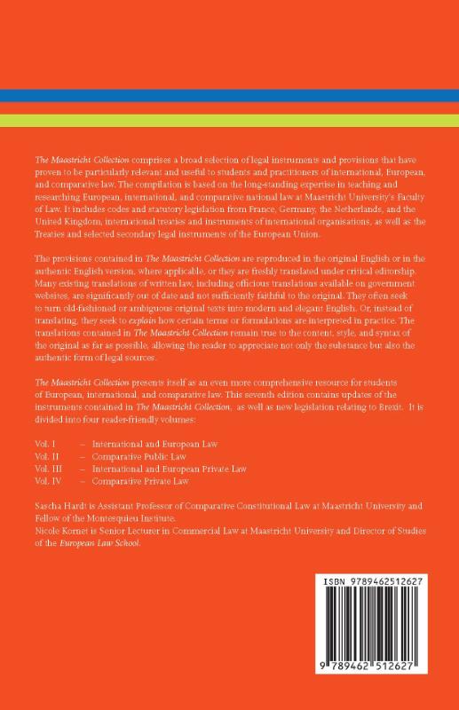 Achterkant van The Maastricht Collection (7th edition)