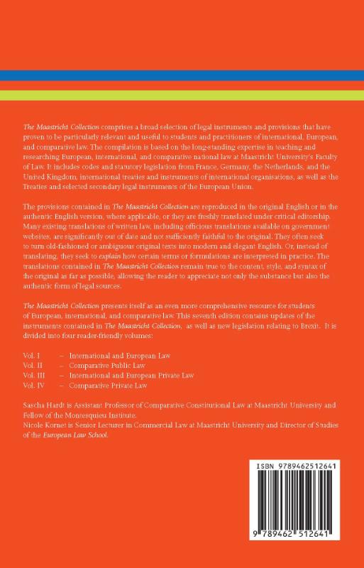 Achterkant van The Maastricht Collection (7th edition)