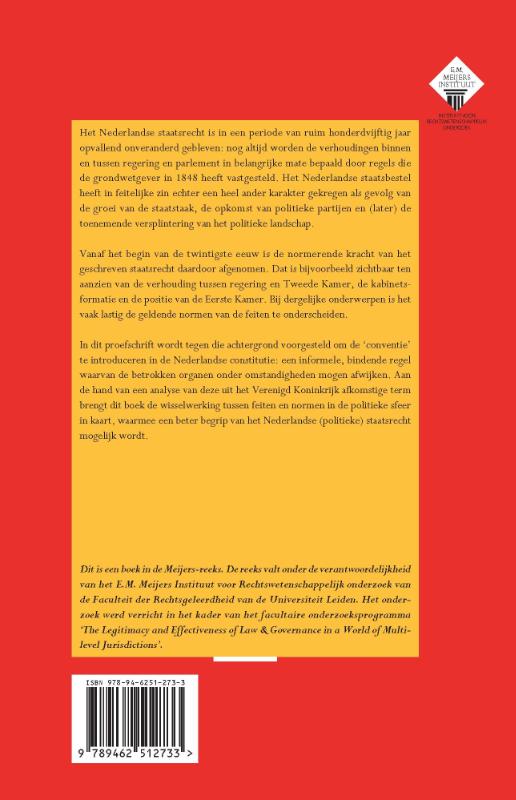 Achterkant van Staatsrecht en conventie in Nederland en het Verenigd Koninkrijk