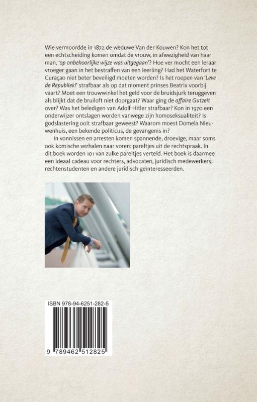 Achterkant van 101 Pareltjes in de Nederlandse rechtspraak