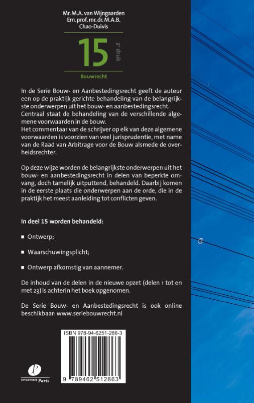 Achterkant van 15, herziene opzet