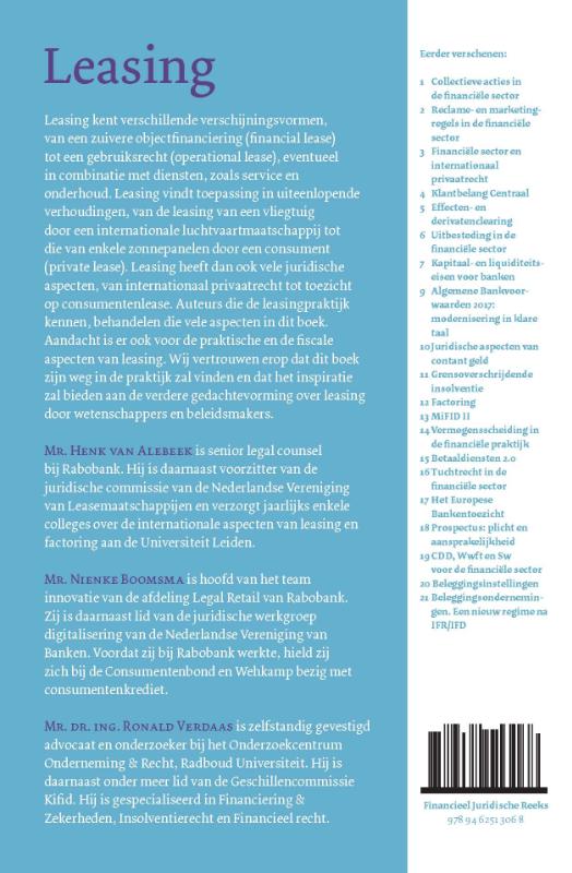 Achterkant van Leasing
