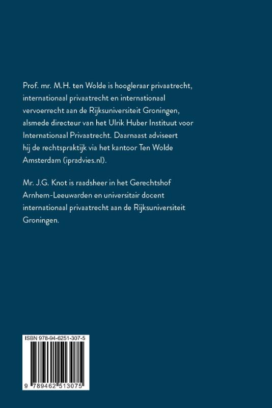 Achterkant van Nederlands Internationaal Privaatrecht