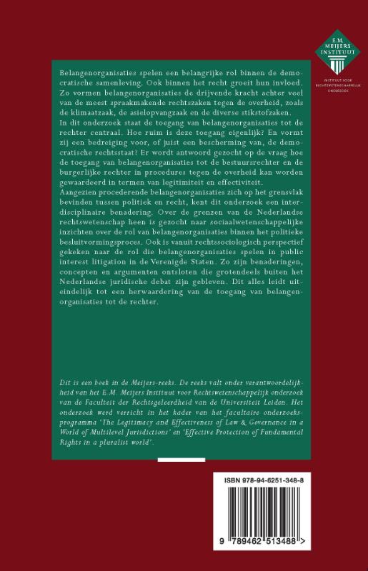 Achterkant van Procederende belangenorganisaties in de polder