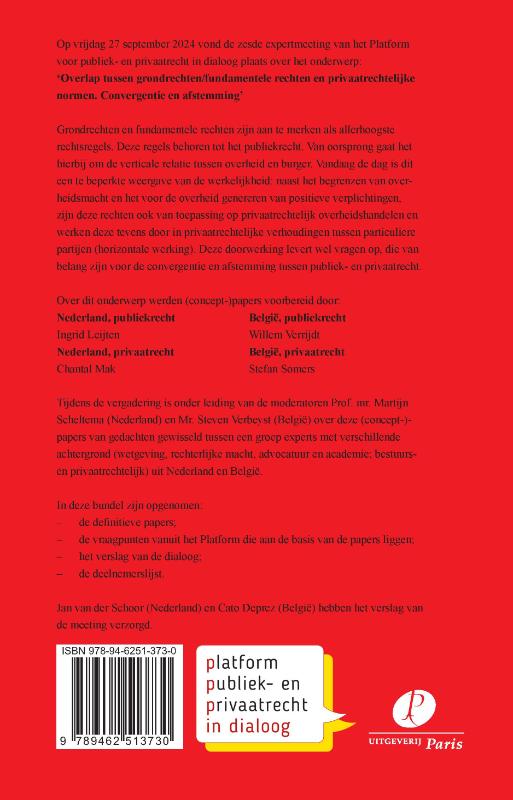 Achterkant van Overlap tussen grondrechten/fundamentele rechten en privaatrechtelijke normen