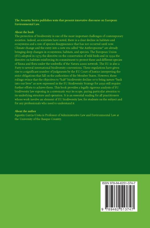 Achterkant van EU Biodiversity Law