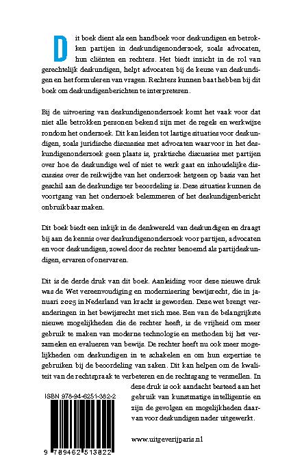 Achterkant van Deskundig in de rechtspraktijk
