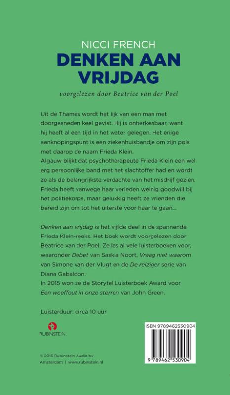 Achterkant van Denken aan vrijdag