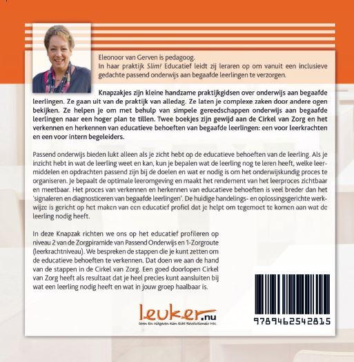 Achterkant van De cirkel van zorg voor leerkrachten