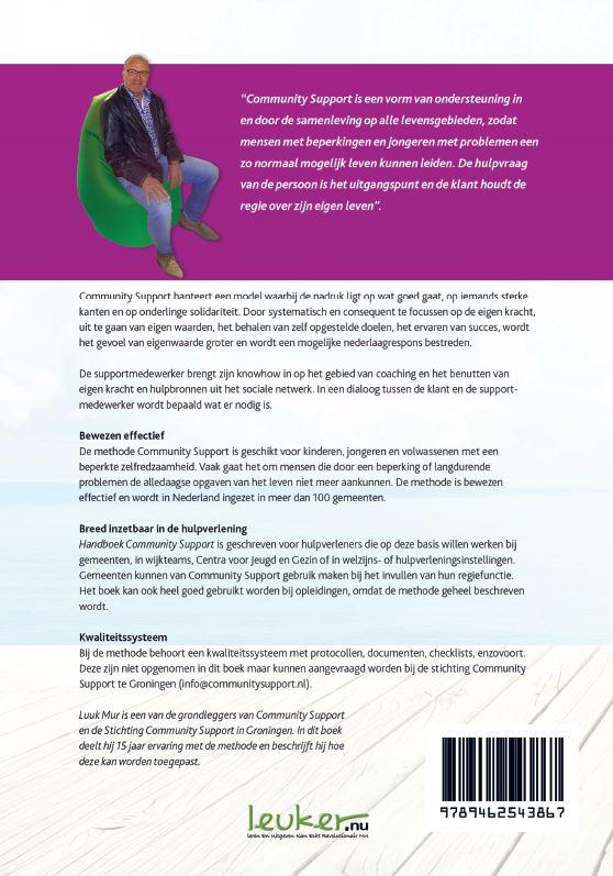 Achterkant van Handboek Community Support