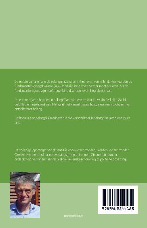 Achterkant van Kinderen van 0 tot 5, de belangrijkste jaren